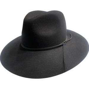 Nordstrom Women’s Fedora Black Wool Hat New by Phenix